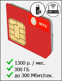 SIM MTS 300GB