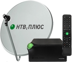Комплект ресивер NTV Plus EKT DSD4514R с антенной 60 см