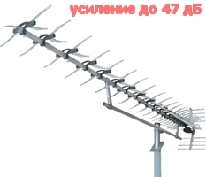 Антенна ТВ внешняя уличная Мир X-60 цифровая эфирная для DVB-T2 телевидения наружная