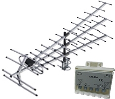 Антенна цифрового ТВ Triton XL-UHF с усилителем AM316 (33дБ)